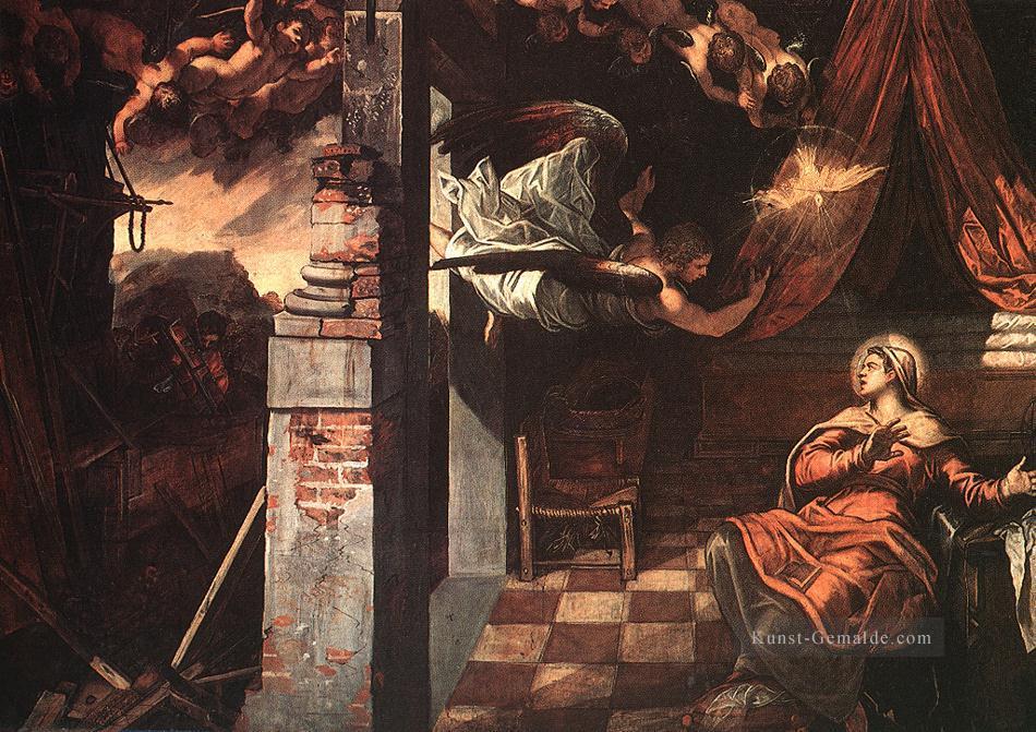 Verkündigung Italienische Renaissance Tintoretto Ölgemälde